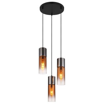 Lámparas Globo Lighting Annika Lámparas suspendidas Negro, 3 luces