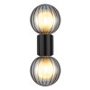 Lámparas Globo Lighting Ander Apliques Negro, 2 luces