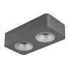 Lámparas Globo Lighting Hangarau Plafones LED Gris, 1 luz