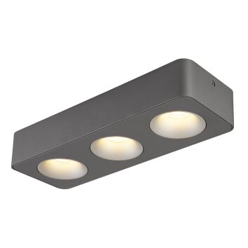 Lámparas Globo Lighting Hangarau Plafones LED Gris, 1 luz