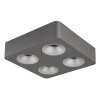 Lámparas Globo Lighting Hangarau Plafones LED Gris, 1 luz