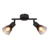 Lámparas Globo Lighting Satella Plafones, Spot techo, Apliques, Spot de pared Negro, 2 luces