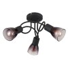 Lámparas Globo Lighting Satella Plafones Negro, 3 luces