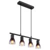 Lámparas Globo Lighting Satella Lámparas suspendidas Negro, 4 luces