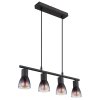 Lámparas Globo Lighting Satella Lámparas suspendidas Negro, 4 luces