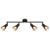 Lámparas Globo Lighting Satella Plafones, Spot techo, Apliques, Spot de pared Negro, 4 luces