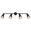 Lámparas Globo Lighting Satella Plafones, Spot techo, Apliques, Spot de pared Negro, 4 luces