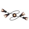 Lámparas Globo Lighting Satella Plafones Negro, 5 luces