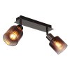 Lámparas Globo Lighting Satella Plafones, Spot techo, Apliques, Spot de pared Cromo, Negro, 2 luces