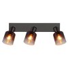 Lámparas Globo Lighting Satella Plafones, Spot techo, Apliques, Spot de pared Cromo, Negro, 3 luces