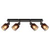 Lámparas Globo Lighting Satella Plafones, Spot techo, Apliques, Spot de pared Cromo, Negro, 4 luces