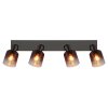 Lámparas Globo Lighting Satella Plafones, Spot techo, Apliques, Spot de pared Cromo, Negro, 4 luces