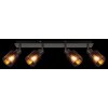 Lámparas Globo Lighting Satella Plafones, Spot techo, Apliques, Spot de pared Cromo, Negro, 4 luces