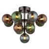 Lámparas Globo Lighting Grappy Plafones Cromo, Negro, 13 luces