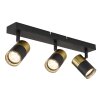 Lámparas Globo Lighting Brisbon Plafones, Spot techo, Apliques, Spot de pared Negro, 3 luces