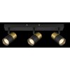 Lámparas Globo Lighting Brisbon Plafones, Spot techo, Apliques, Spot de pared Negro, 3 luces