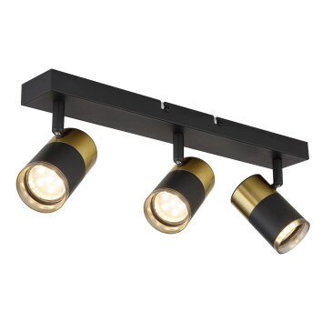 Lámparas Globo Lighting Brisbon Plafones, Spot techo, Apliques, Spot de pared Negro, 3 luces