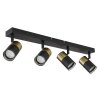 Lámparas Globo Lighting Brisbon Plafones, Spot techo, Apliques, Spot de pared Negro, 4 luces