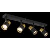 Lámparas Globo Lighting Brisbon Plafones, Spot techo, Apliques, Spot de pared Negro, 4 luces