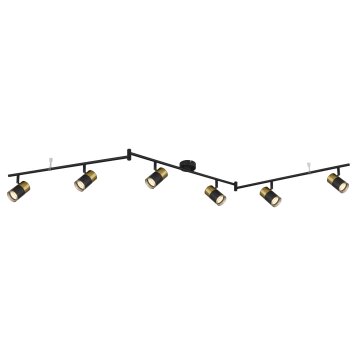 Lámparas Globo Lighting Brisbon Plafones, Spot techo, Apliques, Spot de pared Negro, 6 luces