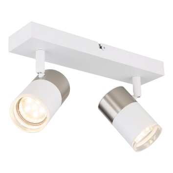 Lámparas Globo Lighting Brisbon Plafones, Spot techo, Apliques, Spot de pared Blanca, 2 luces