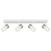 Lámparas Globo Lighting Brisbon Plafones, Spot techo, Apliques, Spot de pared Blanca, 4 luces