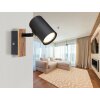 Lámparas Globo Lighting Linca Plafones, Spot techo, Apliques, Spot de pared Crudo, Negro, 1 luz