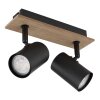 Lámparas Globo Lighting Linca Plafones, Spot techo, Apliques, Spot de pared Crudo, Negro, 2 luces