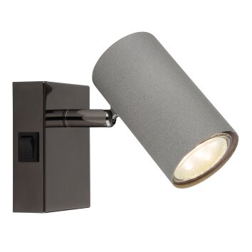 Lámparas Globo Lighting Robby Plafones, Spot techo, Apliques, Spot de pared Cromo, Negro, 1 luz