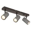 Lámparas Globo Lighting Robby Plafones, Spot techo, Apliques, Spot de pared Cromo, Negro, 3 luces