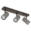 Lámparas Globo Lighting Robby Plafones, Spot techo, Apliques, Spot de pared Cromo, Negro, 3 luces