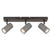 Lámparas Globo Lighting Robby Plafones, Spot techo, Apliques, Spot de pared Cromo, Negro, 3 luces