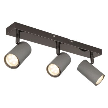 Lámparas Globo Lighting Robby Plafones, Spot techo, Apliques, Spot de pared Cromo, Negro, 3 luces