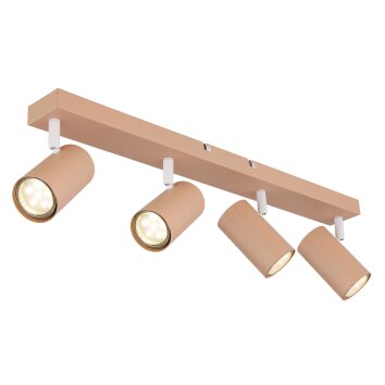 Lámparas Globo Lighting Robby Plafones, Spot techo, Apliques, Spot de pared Rosa, 4 luces