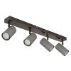 Lámparas Globo Lighting Robby Plafones, Spot techo, Apliques, Spot de pared Cromo, Negro, 4 luces