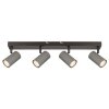 Lámparas Globo Lighting Robby Plafones, Spot techo, Apliques, Spot de pared Cromo, Negro, 4 luces