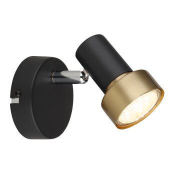 Lámparas Globo Lighting Mason Plafones, Spot techo, Apliques, Spot de pared Cromo, Negro, 1 luz