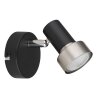 Lámparas Globo Lighting Mason Plafones, Spot techo, Apliques, Spot de pared Cromo, Negro, 1 luz