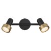 Lámparas Globo Lighting Mason Plafones, Spot techo, Apliques, Spot de pared Cromo, Negro, 2 luces