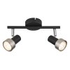 Lámparas Globo Lighting Mason Plafones, Spot techo, Apliques, Spot de pared Cromo, Negro, 2 luces