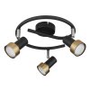 Lámparas Globo Lighting Mason Plafones, Spot techo, Apliques, Spot de pared Cromo, Negro, 3 luces