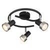 Lámparas Globo Lighting Mason Plafones, Spot techo, Apliques, Spot de pared Cromo, Negro, 3 luces