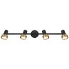 Lámparas Globo Lighting Mason Plafones, Spot techo, Apliques, Spot de pared Cromo, Negro, 4 luces