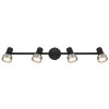 Lámparas Globo Lighting Mason Plafones, Spot techo, Apliques, Spot de pared Cromo, Negro, 4 luces