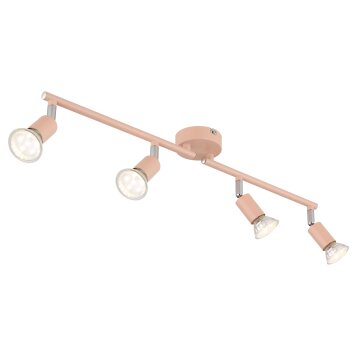 Lámparas Globo Lighting Matrix Plafones, Spot techo, Apliques, Spot de pared Rosa, 4 luces