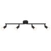 Lámparas Globo Lighting Matrix Plafones, Spot techo, Apliques, Spot de pared Negro, 4 luces