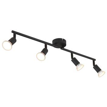 Lámparas Globo Lighting Matrix Plafones, Spot techo, Apliques, Spot de pared Negro, 4 luces