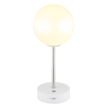 Lámparas Globo Lighting Grada Lámparas de mesa LED Blanca, 1 luz