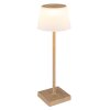 Lámparas Globo Lighting Gregoir Lámparas de mesa LED Madera oscura, Crudo, 1 luz