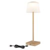 Lámparas Globo Lighting Gregoir Lámparas de mesa LED Madera oscura, Crudo, 1 luz